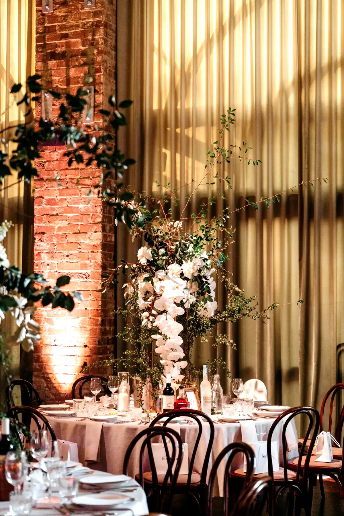 Wedding orchid centrepiece