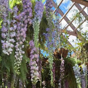 Watch this lilac dream come together, one stem at a time. 

Floral styling: @thegroundsfloralsbysilva 
Venue: @thegrounds // @thegroundsevents 

-
-
#lavenderwedding #weddingflowers #hangingflorals #floraldesign #eventflorals #weddinginspo #floralart #behindthescenes